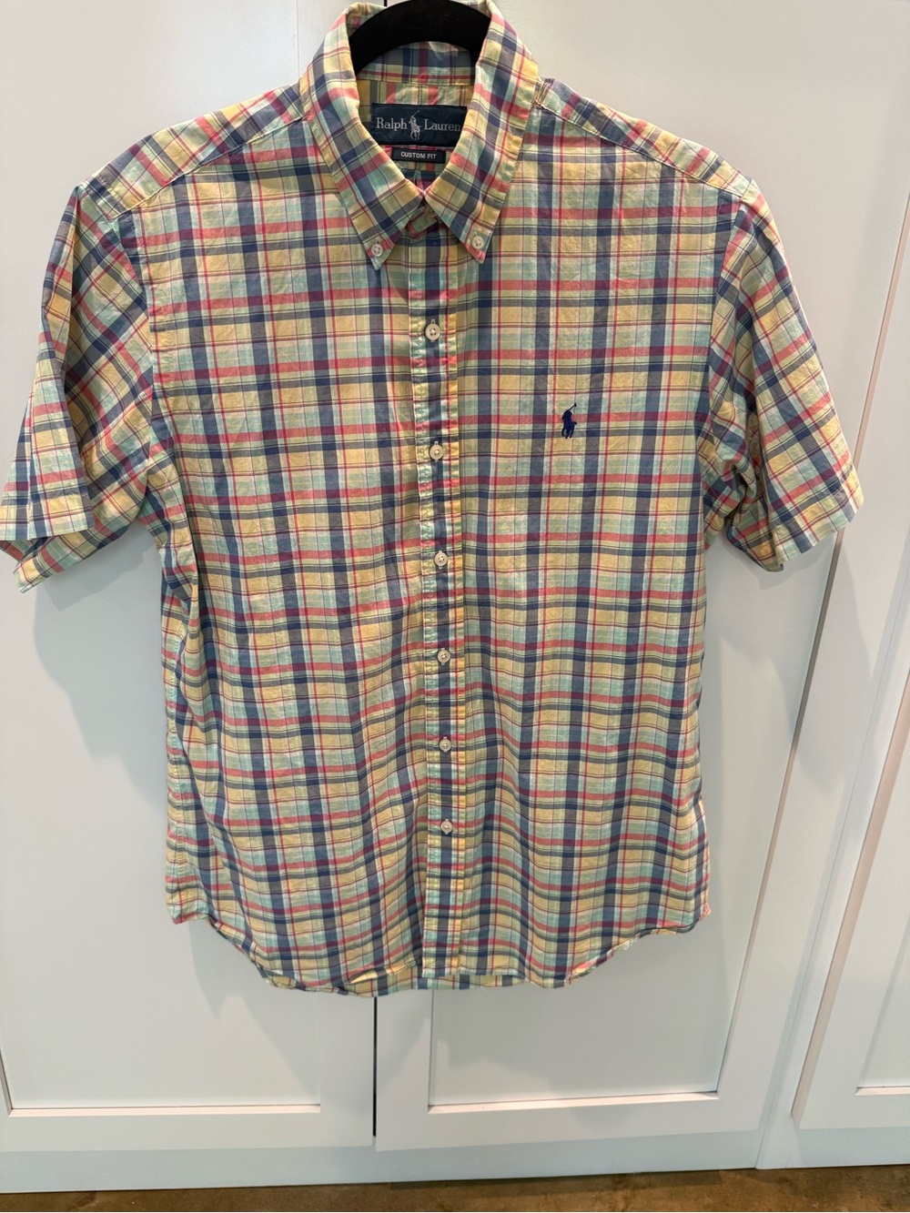 Ralph Lauren Multicolor Plaid Short-Sleeve Button-Down Shirt